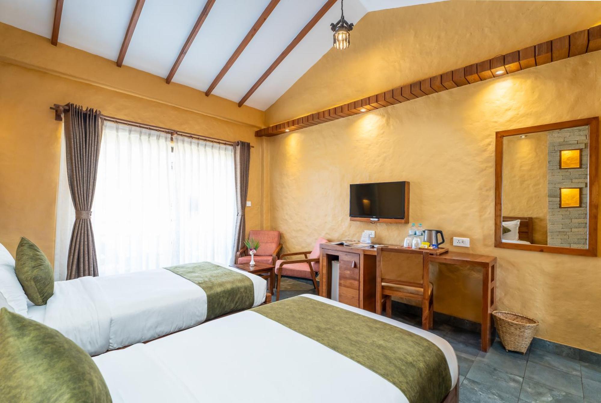 Bar Peepal Resort Pokhara Eksteriør billede Deluxe Room