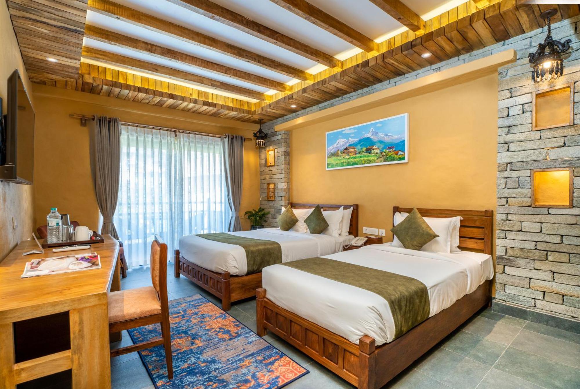 Bar Peepal Resort Pokhara Eksteriør billede Deluxe Room